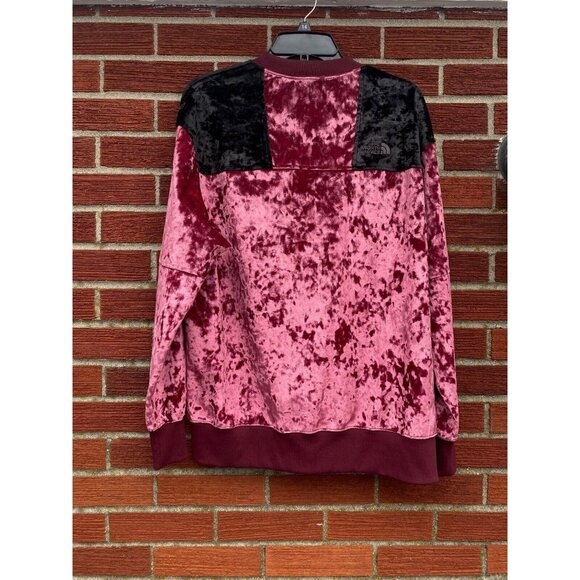 The North Face Velvet Sweatshirt Crewneck Black‎ Series Velvet City Mens size M - Picture 5 of 8